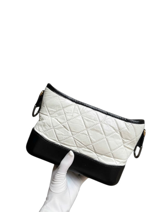 Chanel Gabrielle Small Hobo Bag – Black & White Quilted Leather