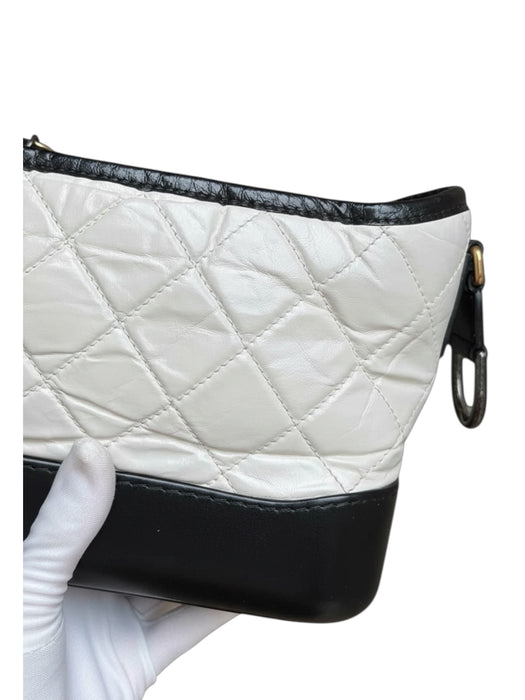 Chanel Gabrielle Small Hobo Bag – Black & White Quilted Leather