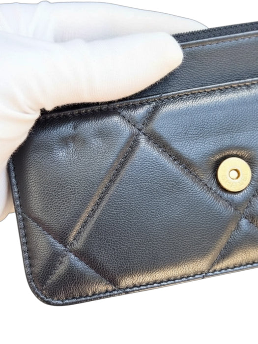 Chanel 19 Wallet on Chain WOC Navy Quilted Leather Crossbody Bag