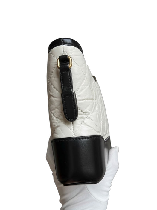Chanel Gabrielle Small Hobo Bag – Black & White Quilted Leather