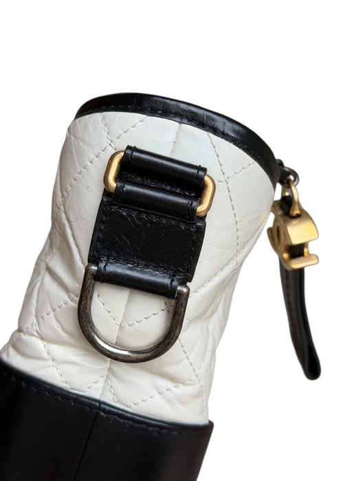 Chanel Gabrielle Small Hobo Bag – Black & White Quilted Leather
