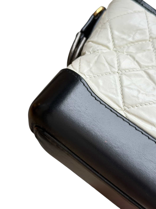 Chanel Gabrielle Small Hobo Bag – Black & White Quilted Leather