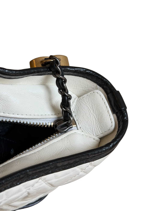 Chanel Gabrielle Small Hobo Bag – Black & White Quilted Leather