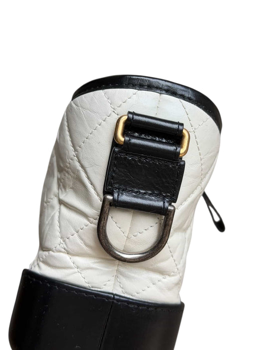 Chanel Gabrielle Small Hobo Bag – Black & White Quilted Leather