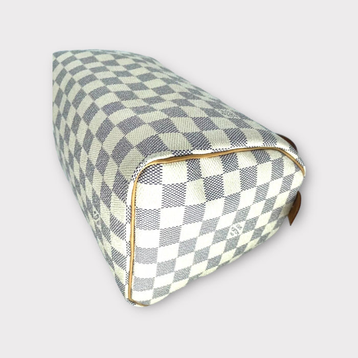 Louis Vuitton Damier Azur Speedy - White