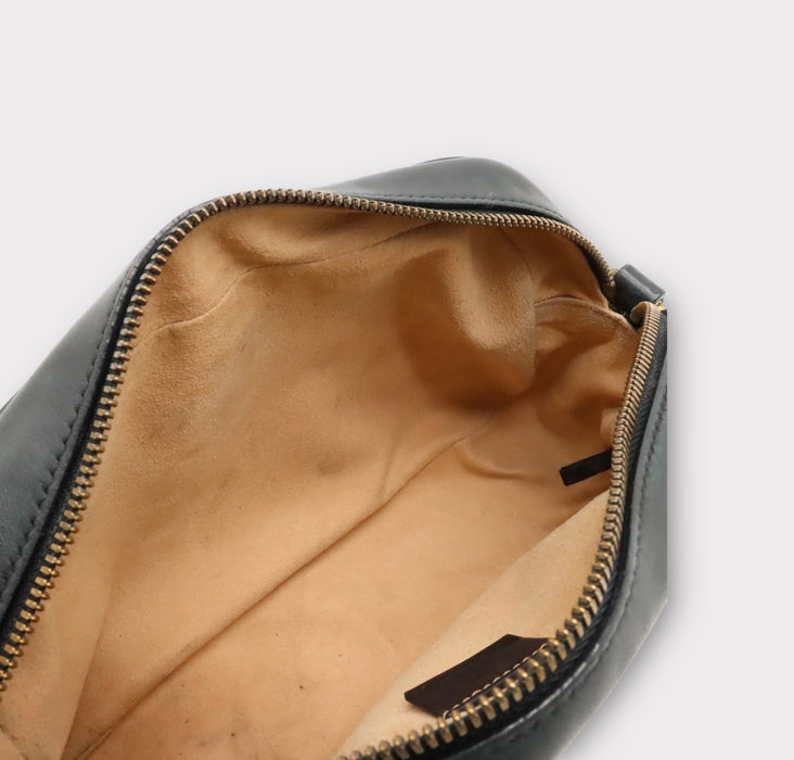 Gucci GG Marmont Two-Way Leather Camera Bag - Black