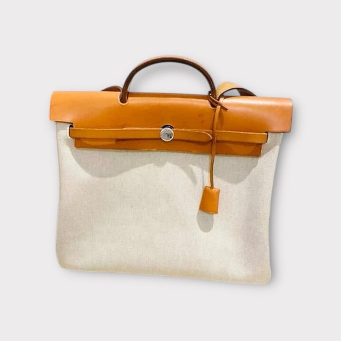 Hermes Herbag 39 Toile shoulder bag
