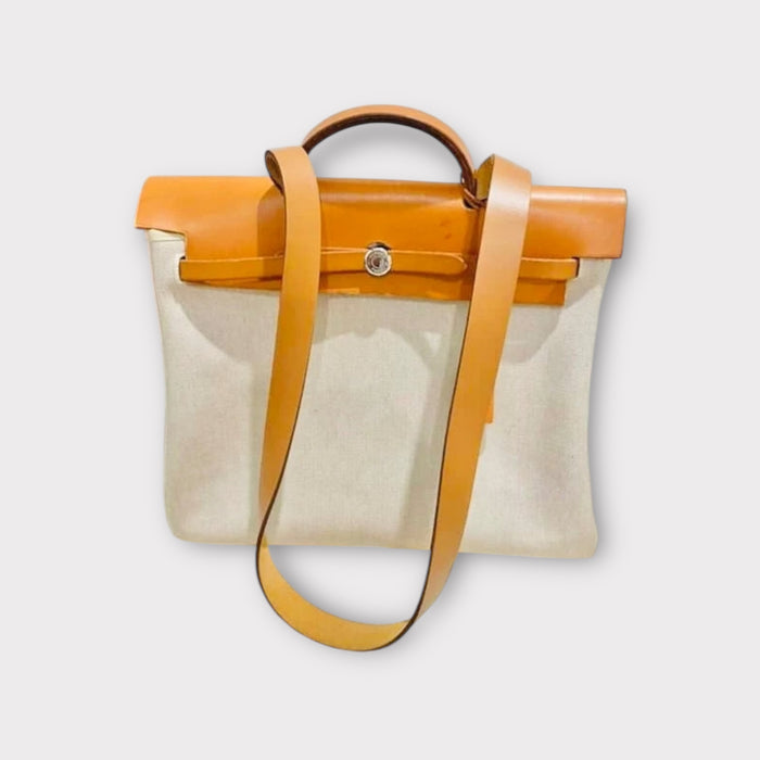 Hermes Herbag 39 Toile shoulder bag
