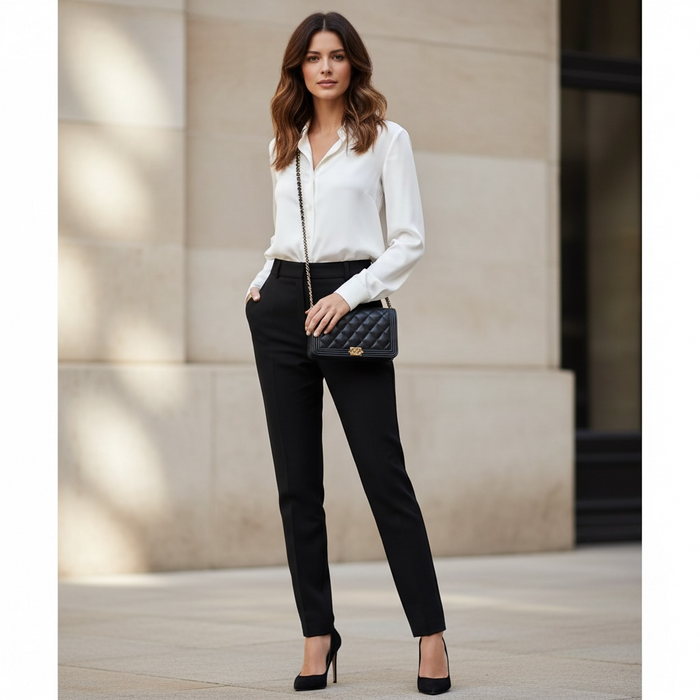 CHANEL Boy Wallet on Chain WOC Black Lambskin Gold Hardware (GHW) Crossbody