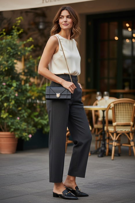 Dior Diorama Wallet on Chain Black Leather Gold Hardware