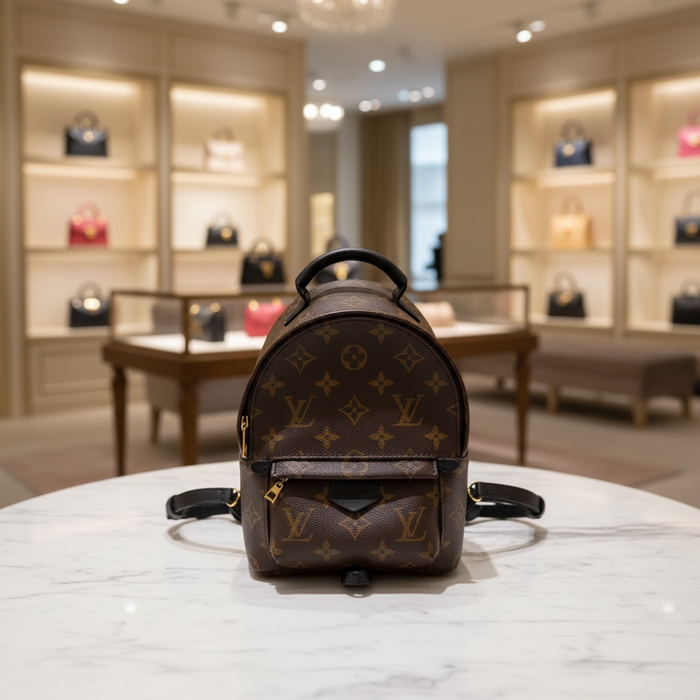 Louis Vuitton Palm Springs Mini Backpack – Monogram Canvas | Authentic LV Mini Bag