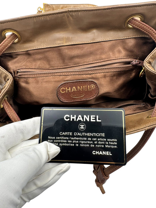 Chanel Vintage Brown Backpack | Authentic Preloved Chanel | Luxe Indulgence