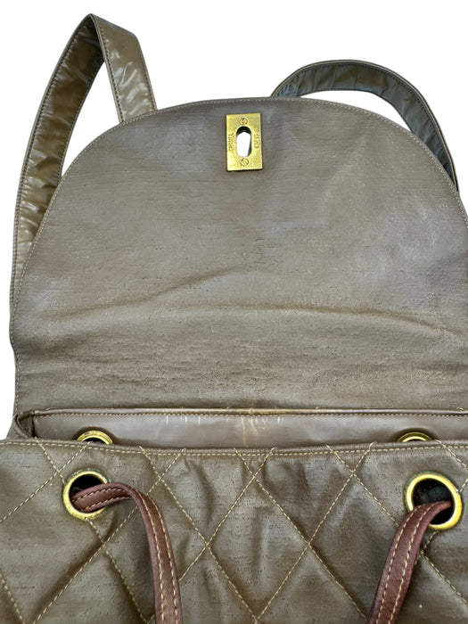 Chanel Vintage Brown Backpack | Authentic Preloved Chanel | Luxe Indulgence
