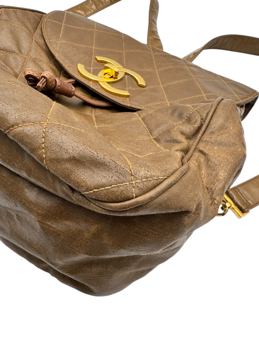 Chanel Vintage Brown Backpack | Authentic Preloved Chanel | Luxe Indulgence