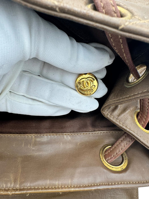 Chanel Vintage Brown Backpack | Authentic Preloved Chanel | Luxe Indulgence