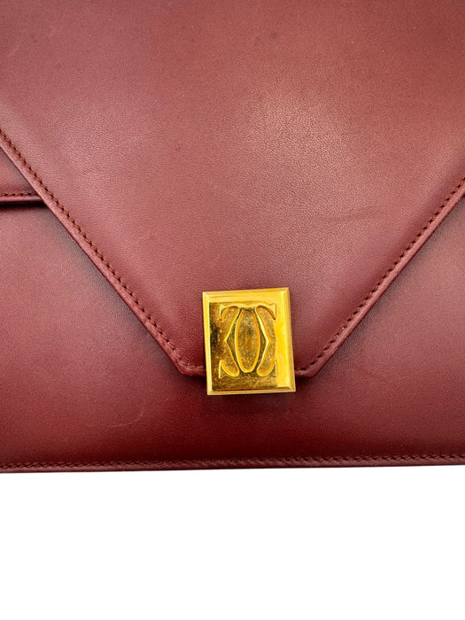 Cartier Must de Cartier Vintage Bag Burgundy | Luxe Indulgence