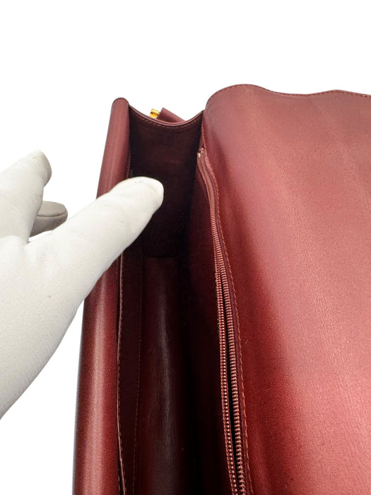 Cartier Must de Cartier Vintage Bag Burgundy | Luxe Indulgence
