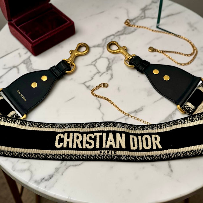 Christian Dior Canvas Logo Bag Strap | Luxe Indulgence