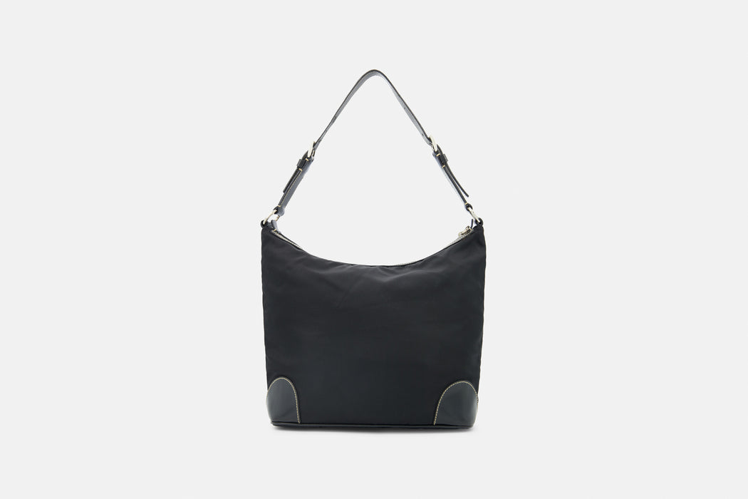Prada Tessuto Nylon Hobo Bag - Black