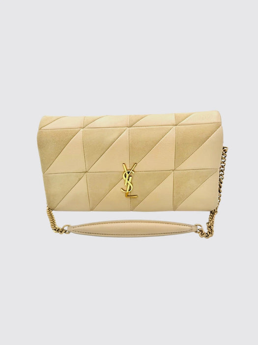 YSL Jamie Beige Suede & Leather Bag | Luxe Indulgence