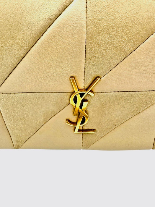 YSL Jamie Beige Suede & Leather Bag | Luxe Indulgence
