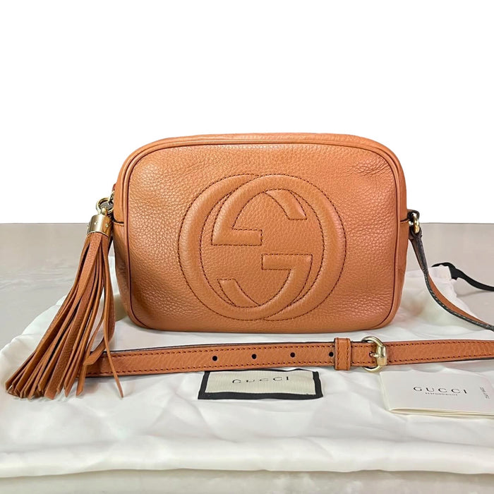 Gucci Soho Disco Tan Leather Crossbody Bag | Luxe Indulgence