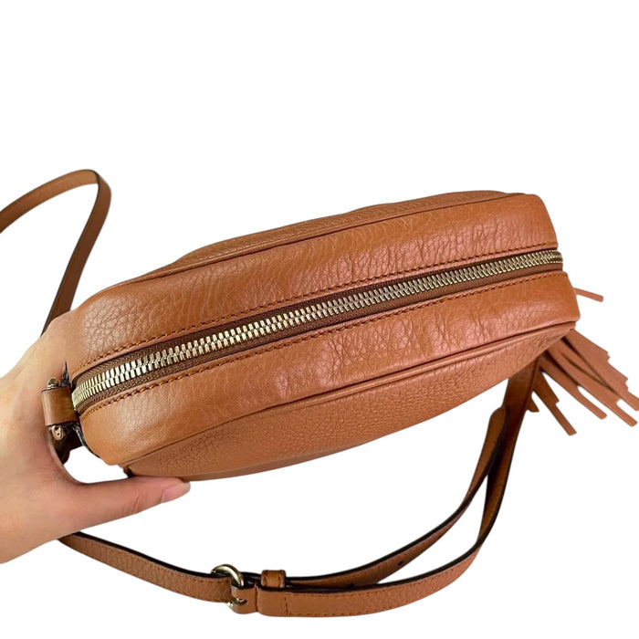 Gucci Soho Disco Tan Leather Crossbody Bag | Luxe Indulgence