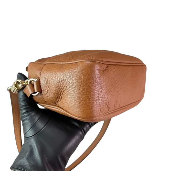 Gucci Soho Disco Tan Leather Crossbody Bag | Luxe Indulgence