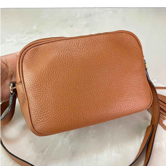 Gucci Soho Disco Tan Leather Crossbody Bag | Luxe Indulgence
