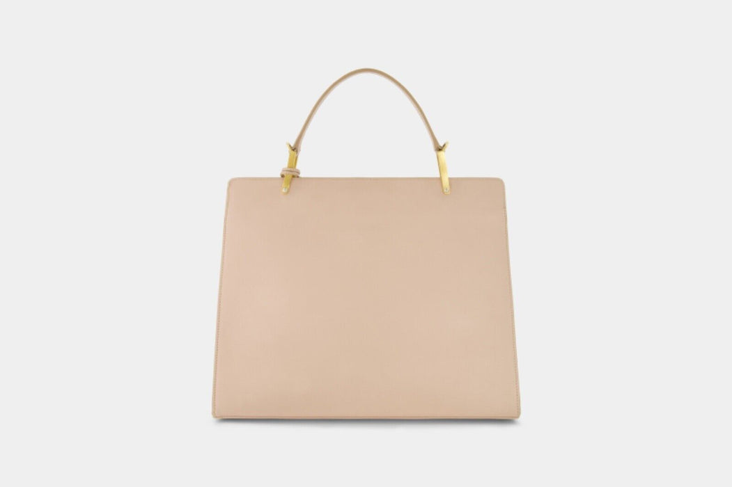 Balenciaga Leather Le Dix Cartable Two-Way Bag - Beige