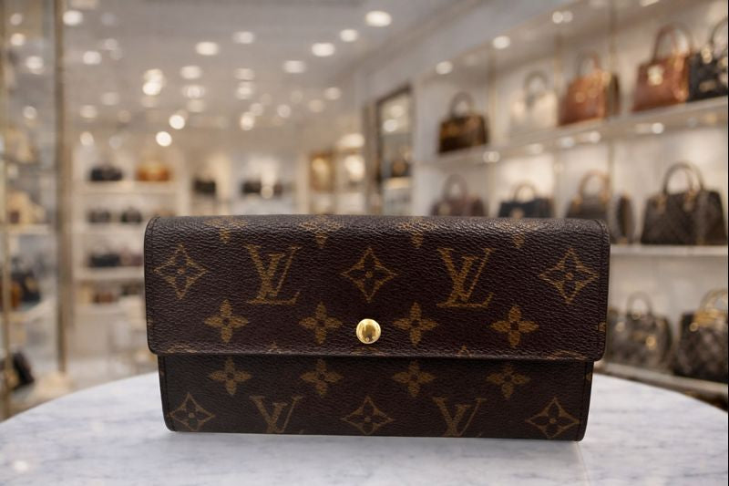 Louis Vuitton Vintage Monogram Sarah Long Wallet – Brown Canvas
