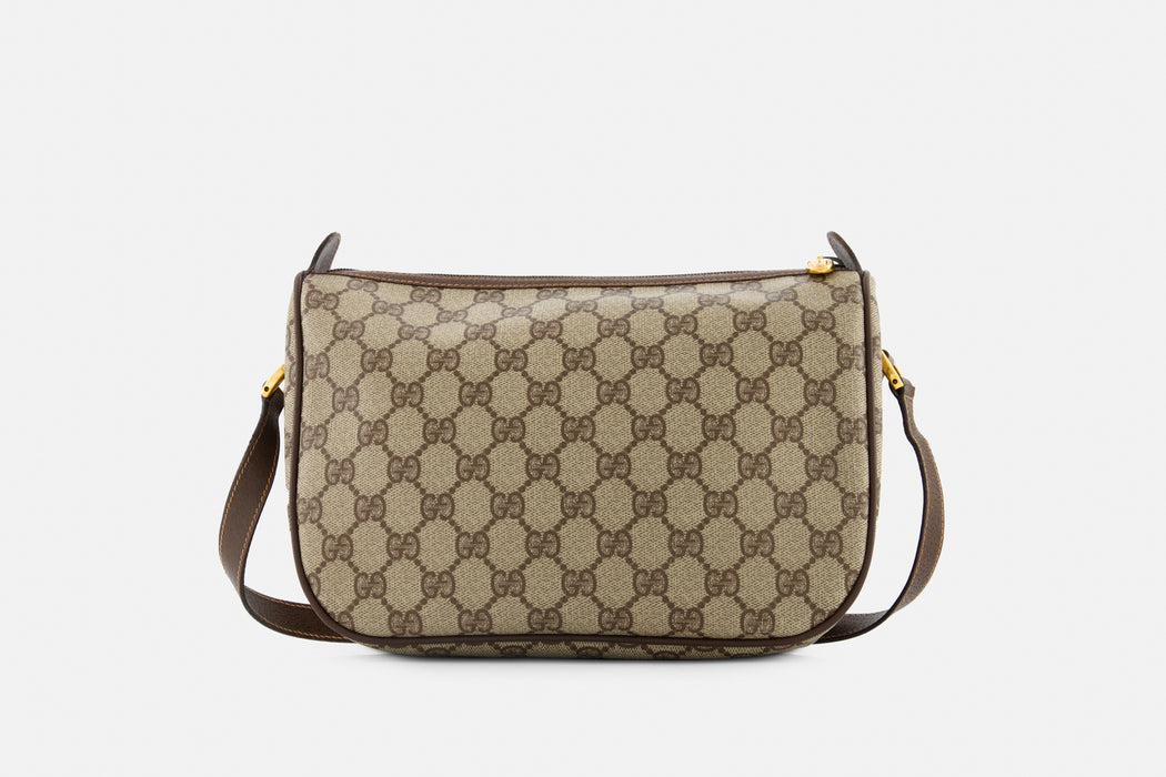 Gucci GG sherry line crossbody bag- brown