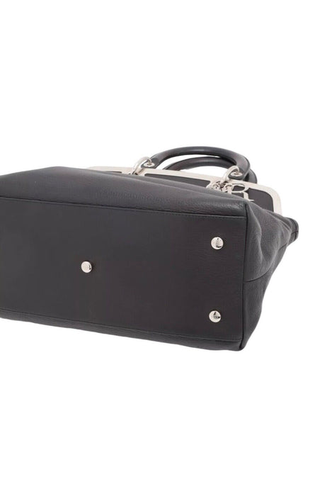 Christian Dior Granville Two-Way Leather Bag - Black