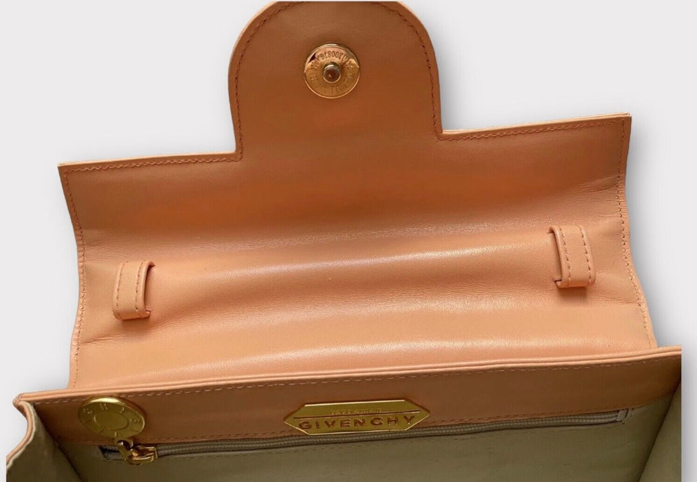 Givenchy Top Handle Leather Bag - Peach