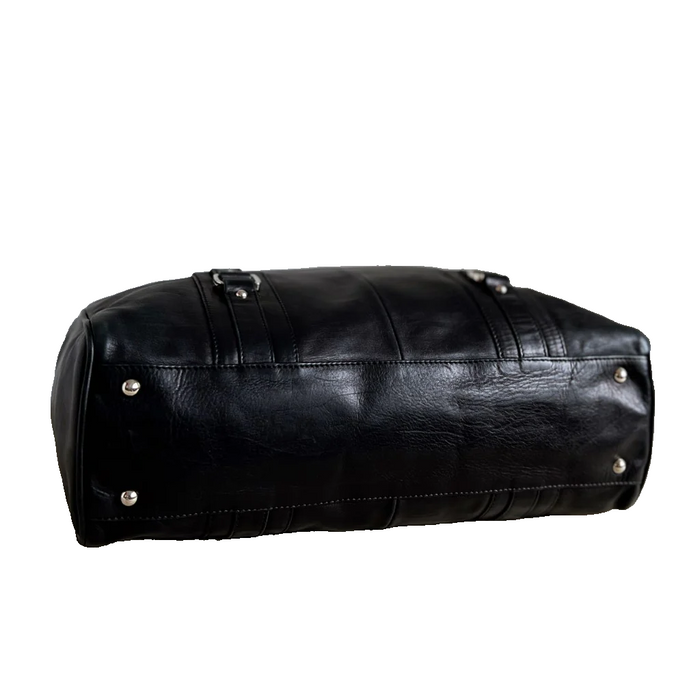 Salvatore Ferragamo Leather Chain Bag - Black