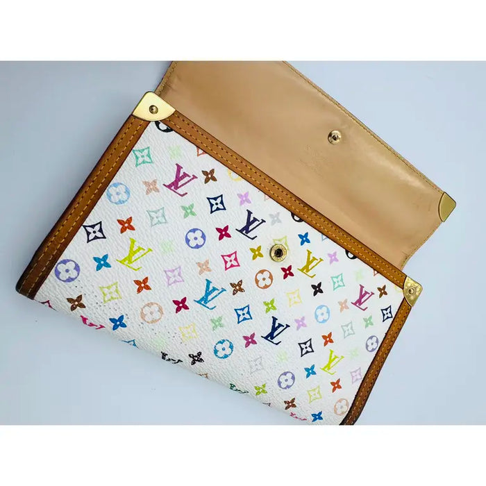 Louis Vuitton Multicolore Monogram Sarah Wallet – White (Early 2000s)