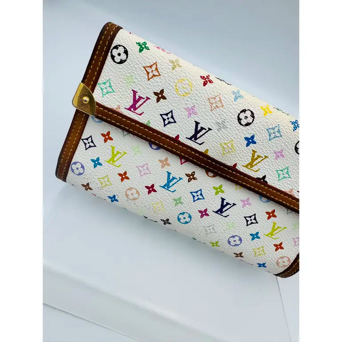 Louis Vuitton Multicolore Monogram Sarah Wallet – White (Early 2000s)