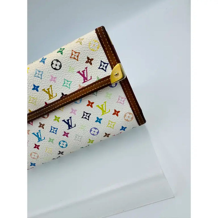 Louis Vuitton Multicolore Monogram Sarah Wallet – White (Early 2000s)