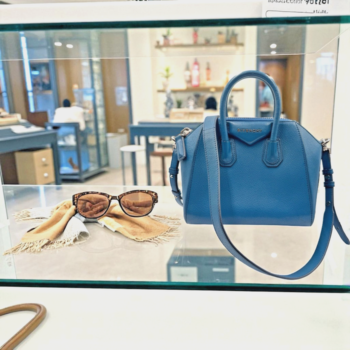 Givenchy antigona blue 2 way Mini crossbody bag