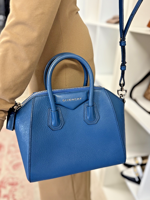 Givenchy antigona blue 2 way Mini crossbody bag
