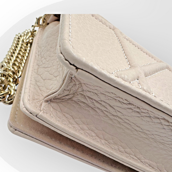 Christian Dior Diorama Wallet on Chain in pale pink