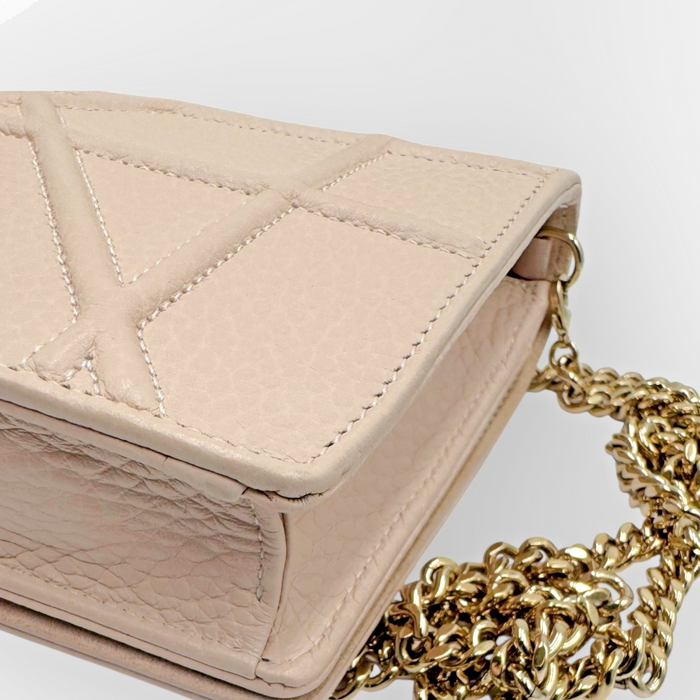 Christian Dior Diorama Wallet on Chain in pale pink