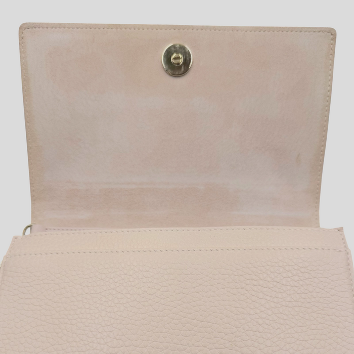 Christian Dior Diorama Wallet on Chain in pale pink