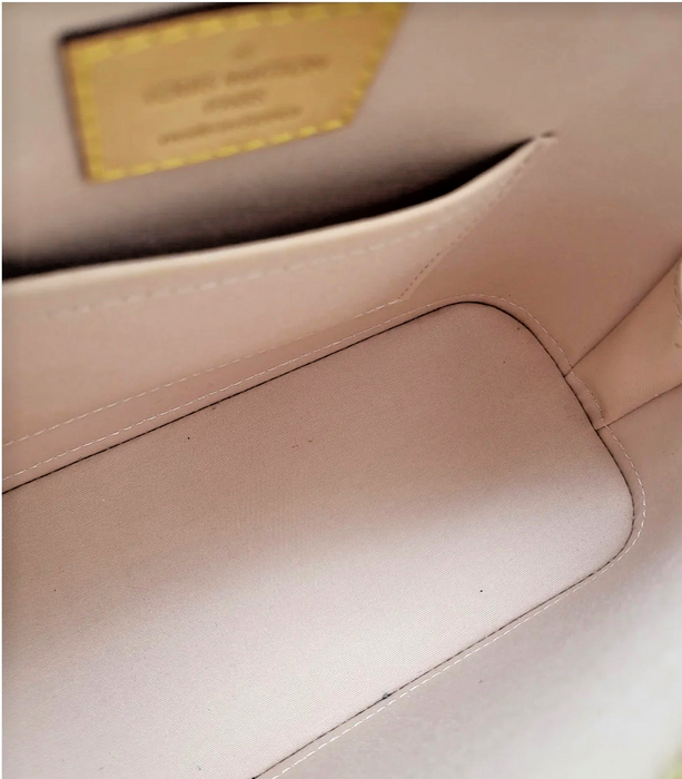LOUIS VUITTON Citrine Monogram Vernis Alma BB Bag