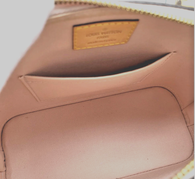 LOUIS VUITTON Citrine Monogram Vernis Alma BB Bag