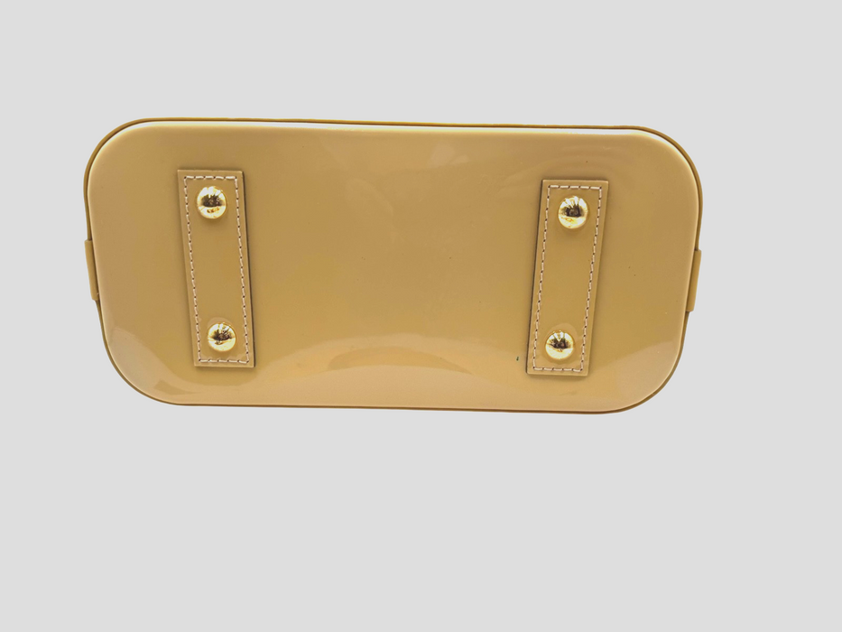 LOUIS VUITTON Citrine Monogram Vernis Alma BB Bag