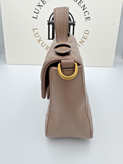 Gucci GG Marmont Mini Top Handle Bag Dusty pink