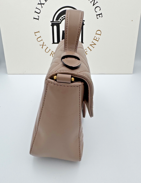 Gucci GG Marmont Mini Top Handle Bag Dusty pink