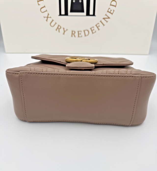 Gucci GG Marmont Mini Top Handle Bag Dusty pink