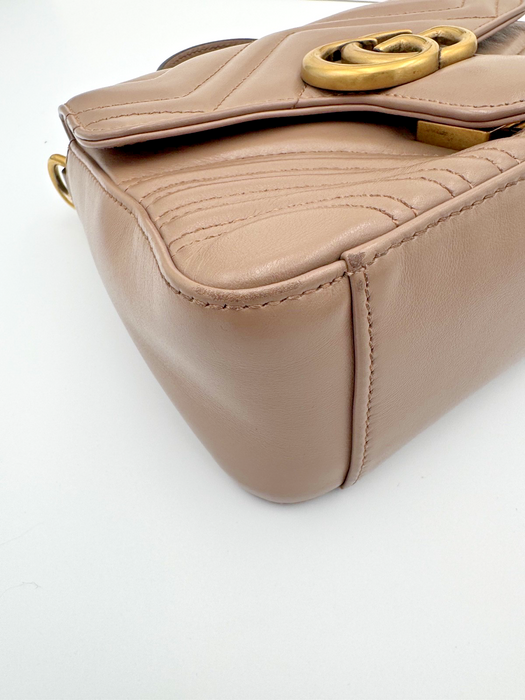Gucci GG Marmont Mini Top Handle Bag Dusty pink